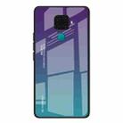 For Huawei Nova 5i Pro / Mate 30 Lite Gradient Color Glass Case(Purple) - 1
