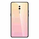 For OPPO Reno Z Gradient Color Glass Case(Yellow) - 1