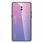 For OPPO Reno Z Gradient Color Glass Case(Light Purple) - 1