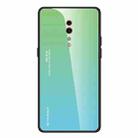 For OPPO Reno Z Gradient Color Glass Case(Sky Blue) - 1