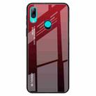 For Huawei P Smart Z Gradient Color Glass Case(Red) - 1