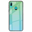 For Huawei P Smart Z Gradient Color Glass Case(Sky Blue) - 1