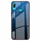 For Huawei P Smart Z Gradient Color Glass Case(Blue) - 1