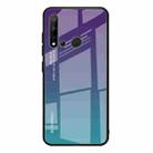 For Huawei Nova 5i / P20 Lite 2019 Gradient Color Glass Case(Purple) - 1