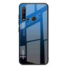 For Huawei Nova 5i / P20 Lite 2019 Gradient Color Glass Case(Blue) - 1