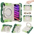 For iPad mini 6 Armor Contrast Color Silicone + PC Tablet Case(Colorful Green) - 1