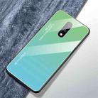 For OnePlus 7 Gradient Color Glass Case(Sky Blue) - 1