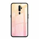 For OPPO A9 (2020) Gradient Color Glass Case(Yellow) - 1