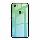 For Vivo V7 Gradient Color Glass Case(Sky Blue) - 1