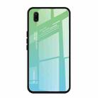 For Vivo V11 Gradient Color Glass Case(Sky Blue) - 1