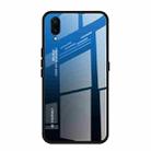 For Vivo X23 Gradient Color Glass Case(Blue) - 1
