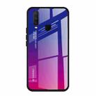 For Vivo Y17 Gradient Color Glass Case(Red Blue) - 1