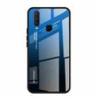 For Vivo Y17 Gradient Color Glass Case(Blue) - 1