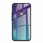 For Vivo Y83 Gradient Color Glass Case(Purple) - 1