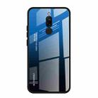For Xiaomi Redmi 8 Gradient Color Glass Case(Blue) - 1