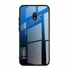 For Xiaomi Redmi 8A Gradient Color Glass Case(Blue) - 1