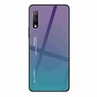 For Huawei Honor 9X Gradient Color Glass Case(Purple) - 1