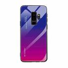 For Galaxy S9 Gradient Color Glass Case(Red Blue) - 1