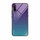 For Xiaomi Mi 9 Gradient Color Glass Case(Purple) - 1