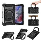 For Samsung Galaxy Tab A7 Lite Armor Contrast Color Silicone + PC Tablet Case(Black) - 1