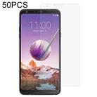 50 PCS 0.26mm 9H 2.5D Tempered Glass Film For LG Q Stylo 4 - 1