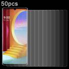 50 PCS 0.26mm 9H 2.5D Tempered Glass Film For LG Velvet 5G - 1