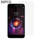 50 PCS 0.26mm 9H 2.5D Tempered Glass Film For LG X5 2018 - 1