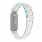 For Fitbit Luxe Nylon Loop Strap Watch Band(White) - 1