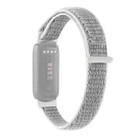 For Fitbit Luxe Nylon Loop Strap Watch Band(Grey) - 1