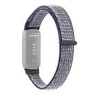For Fitbit Luxe Nylon Loop Strap Watch Band(Blue Grey) - 1