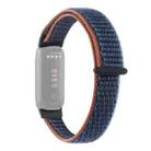 For Fitbit Luxe Nylon Loop Strap Watch Band(Dark Blue) - 1