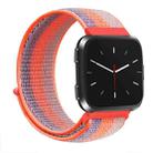 For Fitbit Versa 1 / 2 Universal Nylon Strap Watch Band(Orange Blue) - 1