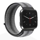 For Fitbit Versa 1 / 2 Universal Nylon Strap Watch Band(Black Stripe) - 1