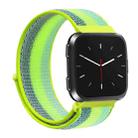 For Fitbit Versa 1 / 2 Universal Nylon Strap Watch Band(Pollen Yellow) - 1