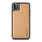 For iPhone 11 Pro Max WHATIF Kraft Paper TPU + PC Full Coverage Protective Case(Brown) - 1