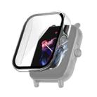 For Amazfit GTS 3 PC + Tempered Glass Watch Protective Case(Transparent White) - 1