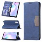 For Xiaomi Redmi 9A Magnetic Splicing Leather Phone Case(Blue) - 1