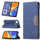 For Xiaomi Redmi 9C Magnetic Splicing Leather Phone Case(Blue) - 1