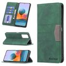 For Xiaomi Redmi Note 10 Pro / 10 Pro Max Magnetic Splicing Leather Phone Case(Green) - 1