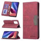 For Xiaomi Mi 11i / Poco F3 / Redmi K40 / K40 Pro Magnetic Splicing Leather Phone Case(Red) - 1