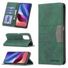 For Xiaomi Mi 11i / Poco F3 / Redmi K40 / K40 Pro Magnetic Splicing Leather Phone Case(Green) - 1