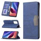 For Xiaomi Mi 11i / Poco F3 / Redmi K40 / K40 Pro Magnetic Splicing Leather Phone Case(Blue) - 1