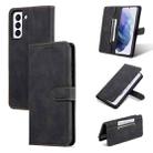 For Samsung Galaxy S21 5G AZNS Dream II Skin Feel PU+TPU Horizontal Flip Leather Phone Case with Holder & Card Slots & Wallet(Black) - 1