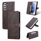 For Samsung Galaxy S21+ 5G AZNS Dream II Skin Feel PU+TPU Horizontal Flip Leather Phone Case with Holder & Card Slots & Wallet(Coffee) - 1