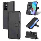 For Xiaomi Redmi Note 11 / Poco M4 Pro 5G AZNS Skin Feel Calf Texture Horizontal Flip Leather Phone Case with Card Slots & Holder & Wallet(Black) - 1