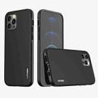 wlons PC + TPU Shockproof Phone Case For iPhone 12 / 12 Pro(Black) - 1