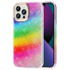 For iPhone 13 Electroplating Shell Texture Phone Case(Rainbow Y2) - 1