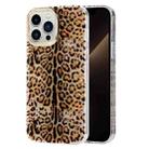 For iPhone 13 Electroplating Shell Texture Phone Case(Leopard Y3) - 1