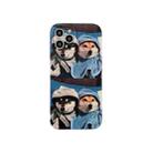 For iPhone 13 Colored Drawing Pattern TPU Phone Protective Case(Two Dogs) - 1