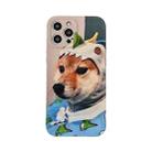 For iPhone 13 Pro Colored Drawing Pattern TPU Phone Protective Case (A Dog) - 1